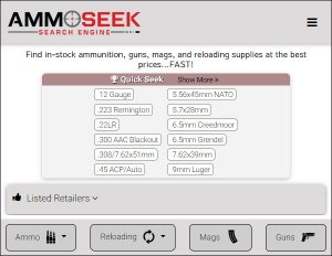 Find Best Prices on Loaded Ammunition with AmmoSeek.com