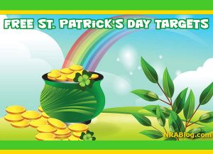 For St. Patrick’s Day — Shamrock and Pot of Gold FREE Targets