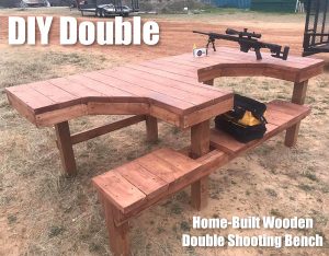Double Wooden Shooting Bench — Impressive DIY Project