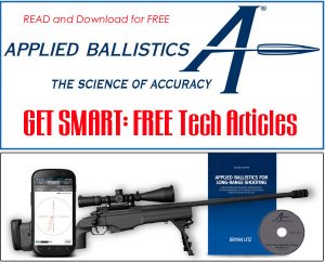 Access Great Applied Ballistics Tech Articles for FREE