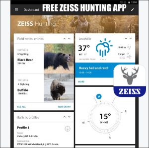 Get Free ZEISS Hunting App with Ballistics, Weather, GPS Tags