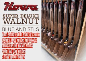 New Howa 1500 Super Deluxe Rifles with Wood Stocks