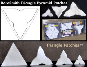 Triangular Bore-Cleaning Patches Offer Advantages