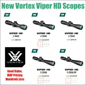 Vortex Introduces New Viper HD Scopes — Good for Hunters